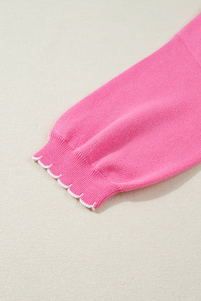 Bow My Gosh Pink Sweater