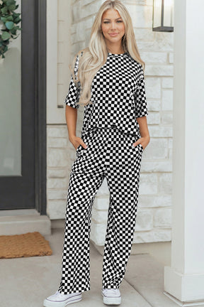 Style Check Black 2pc Set