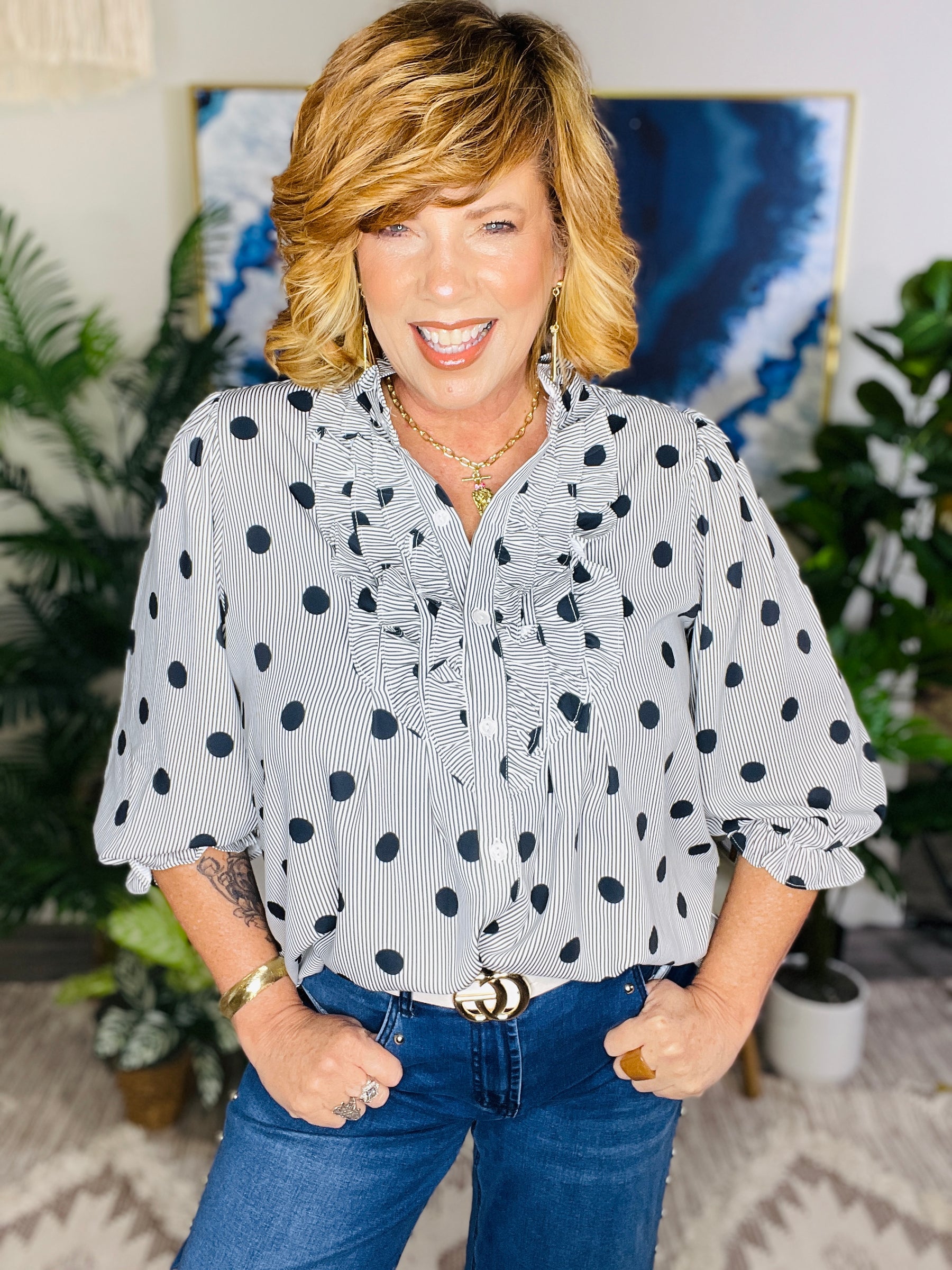 Dot Your Average Top (3 Colors)