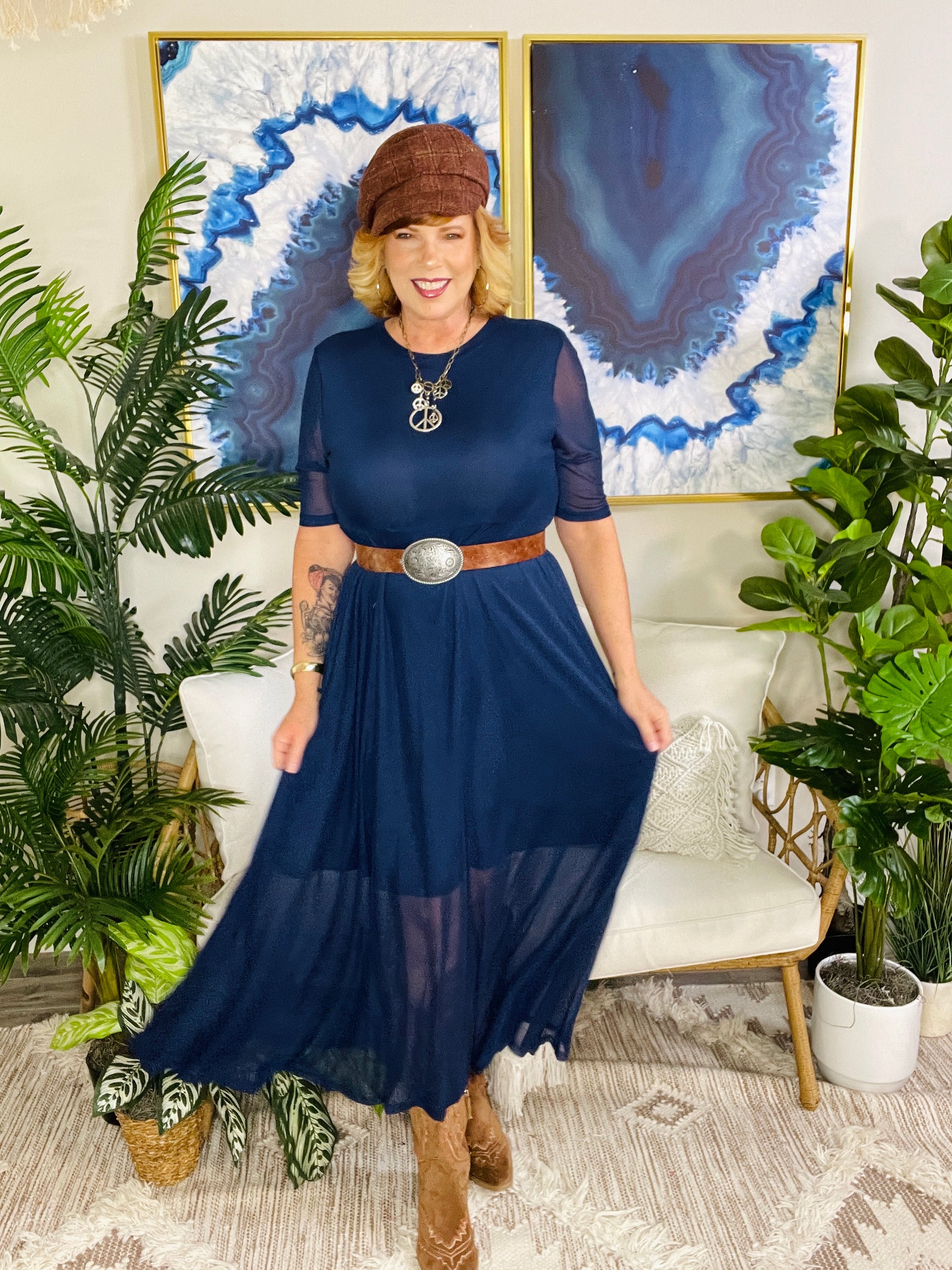 Navy Ever After Dress - LW001NV