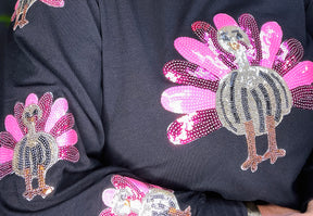 Shine On Turkey Sequin Top - S032BK
