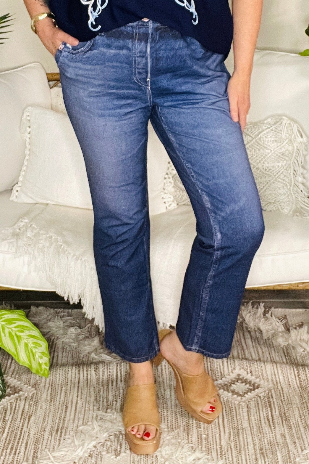 Zenim Slim Dark Denim Pant - J067SDD