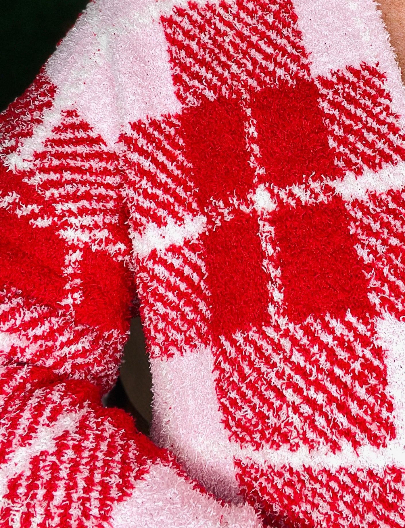 Plaid Valentine Cloud Cardigan - OT116RD