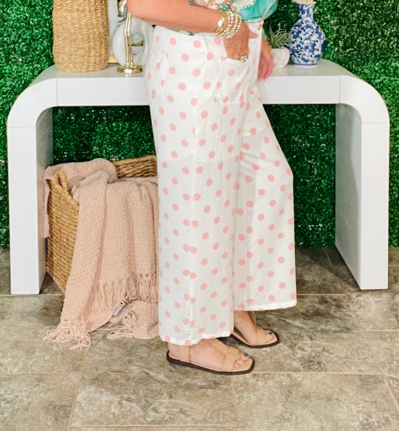 Dots On Repeat Pink Pants