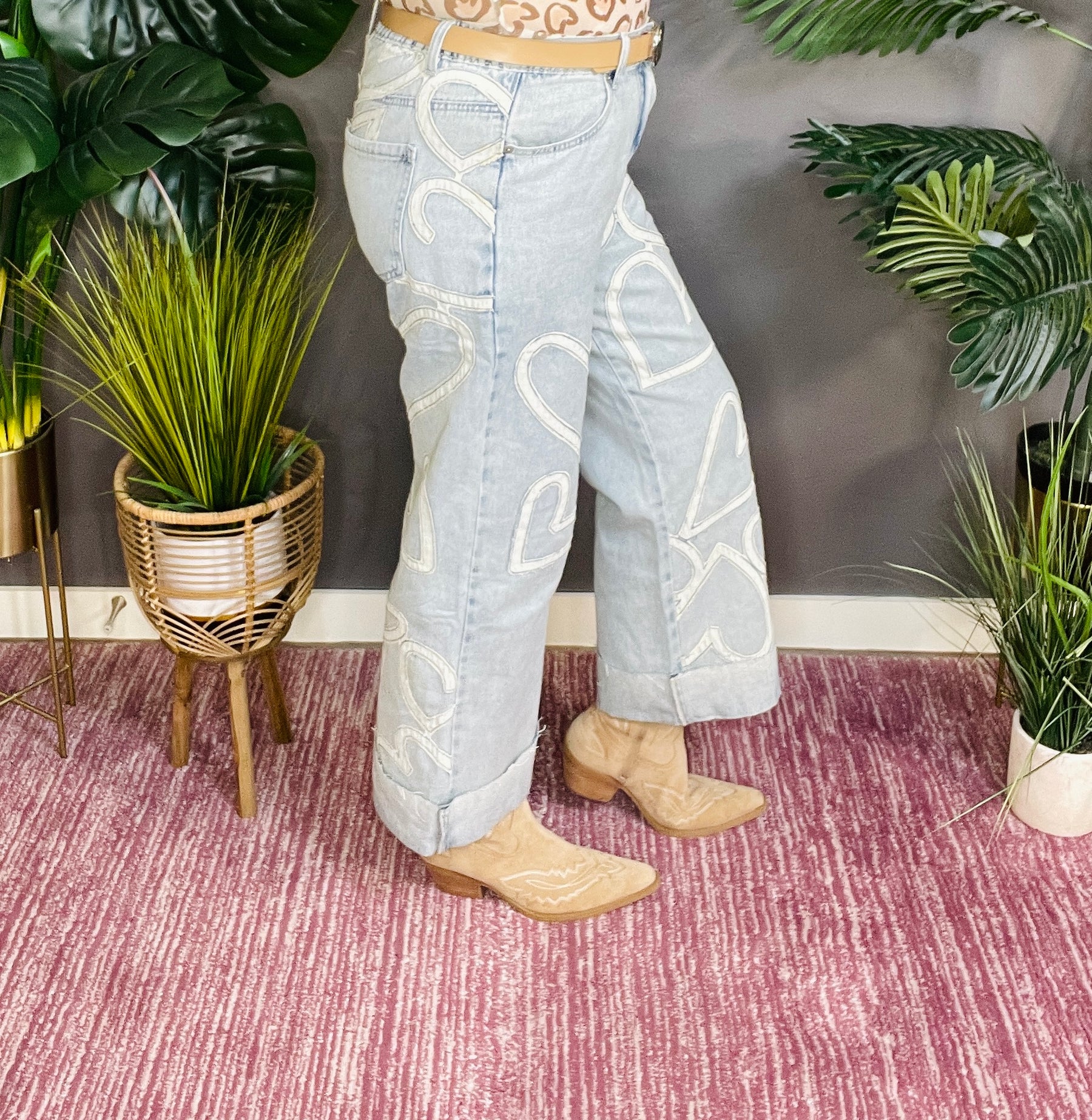 Don't Go Breaking My Heart Jeans - J017DN