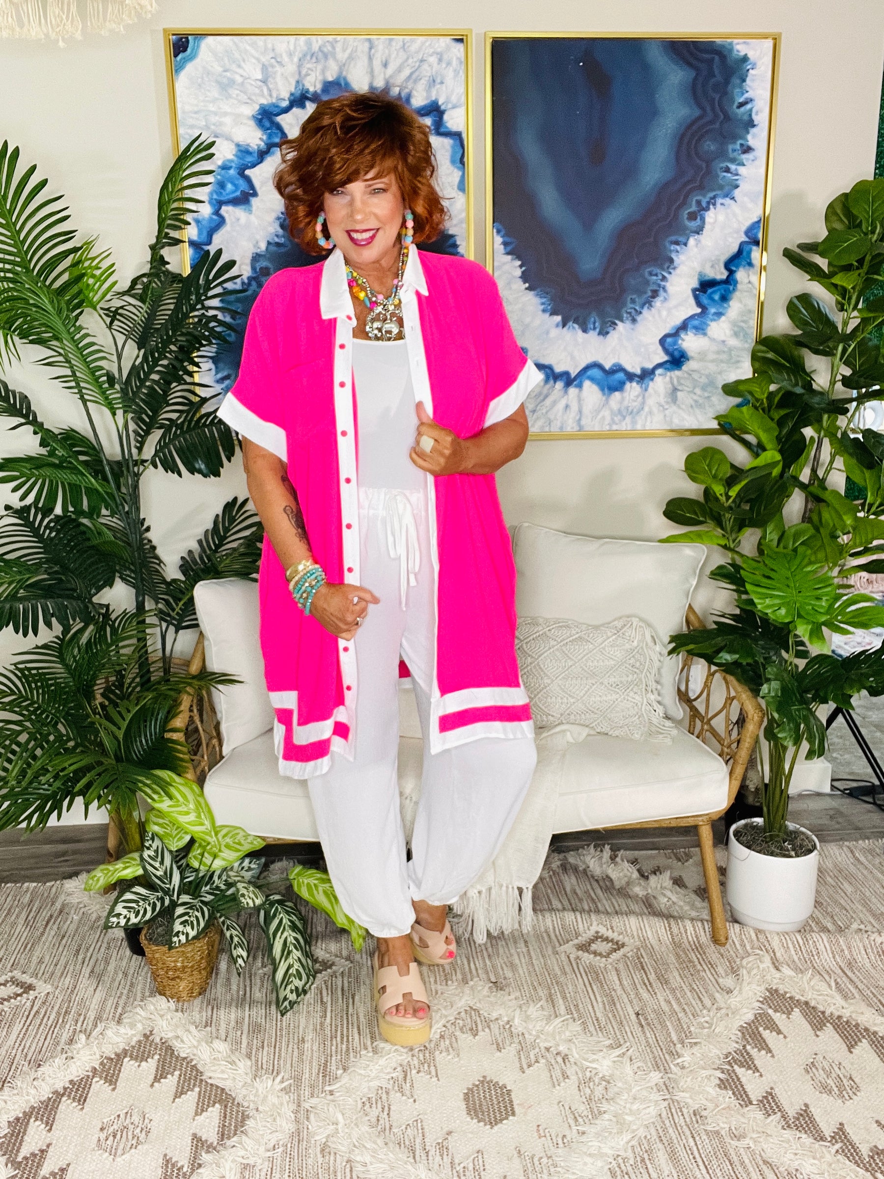 Uptown Darling Fuchsia Dress