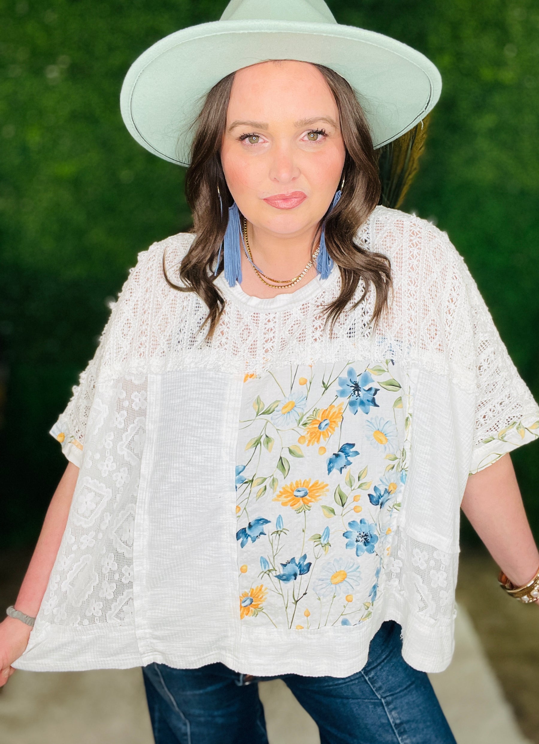 Hello Spring Vibes Ivory Top