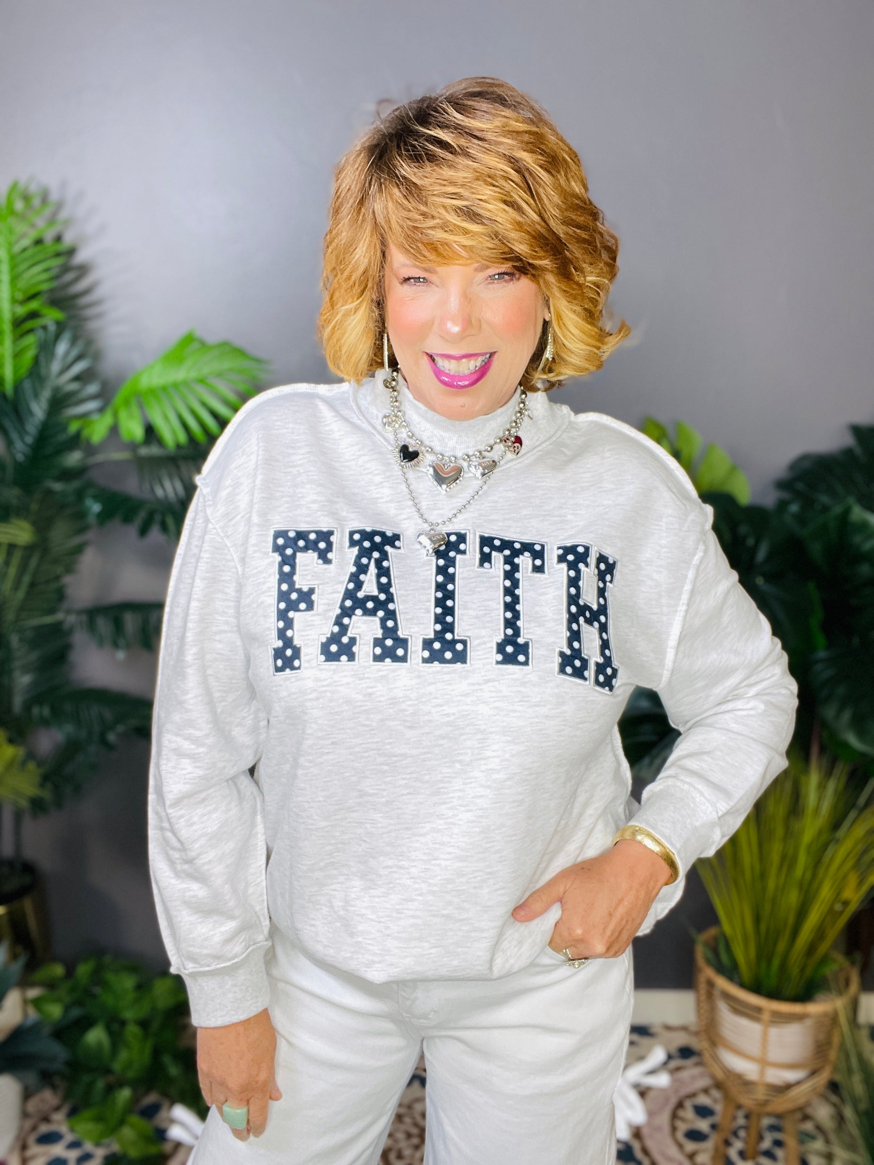 Polka Dot Praise Sweatshirt