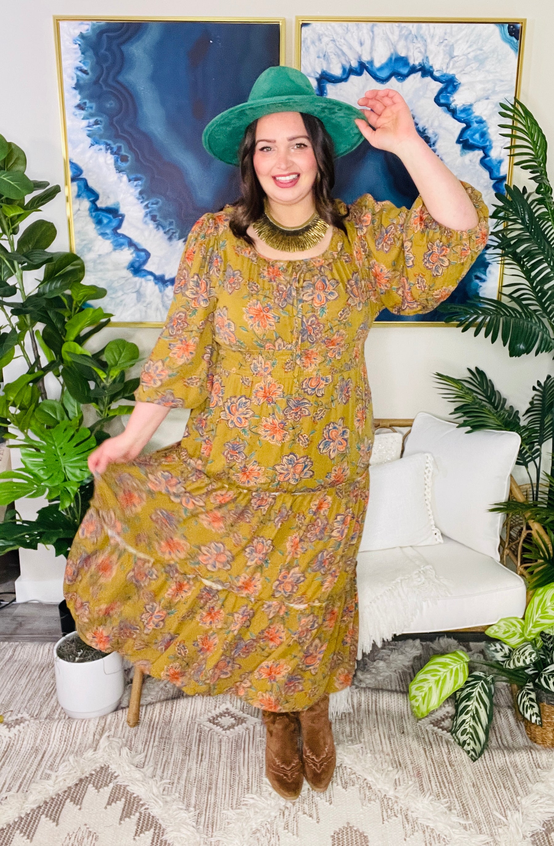 Boho In Bloom Dress - DR269OL