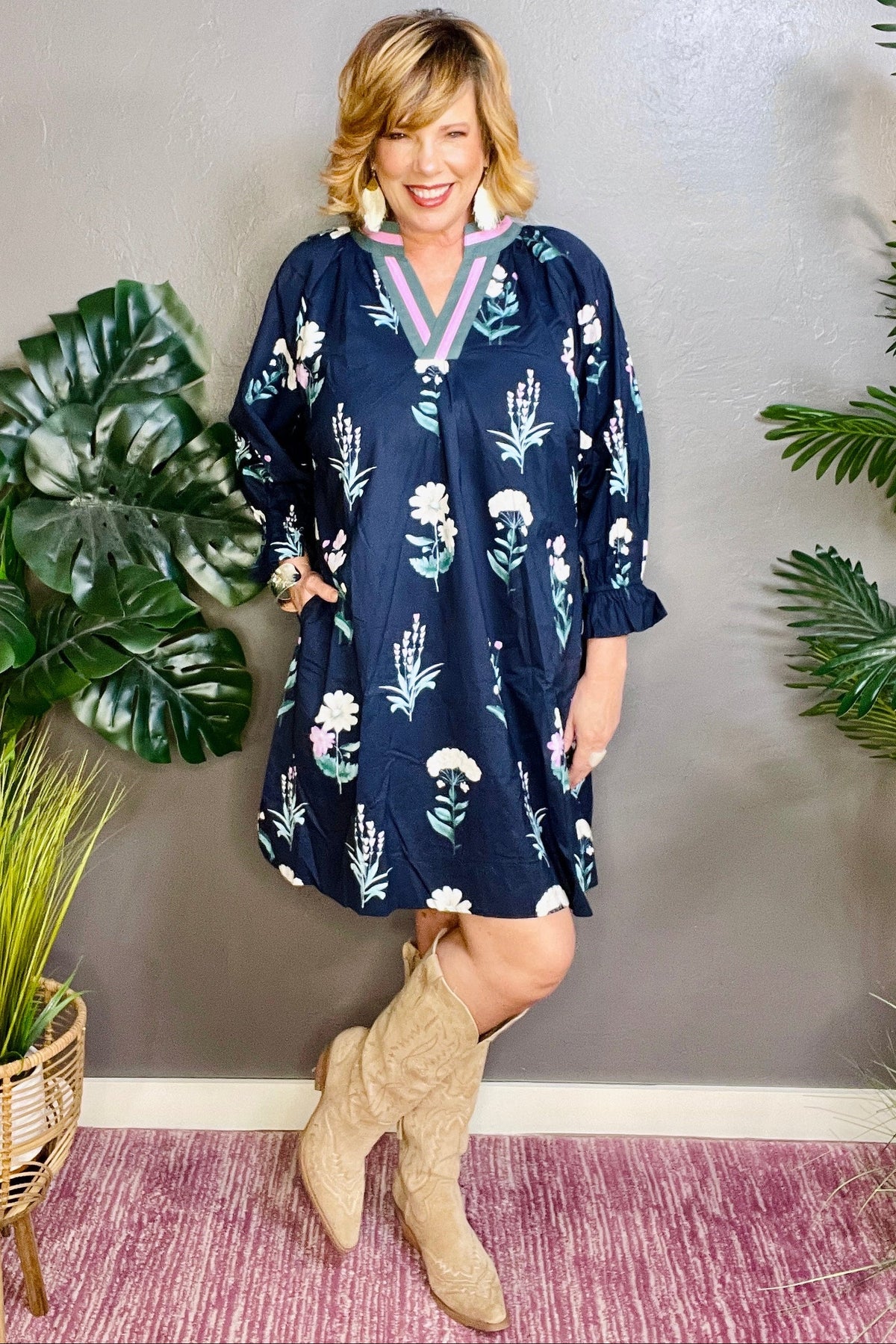Bloom Beautifully Midnight Mix Dress - DR016MD