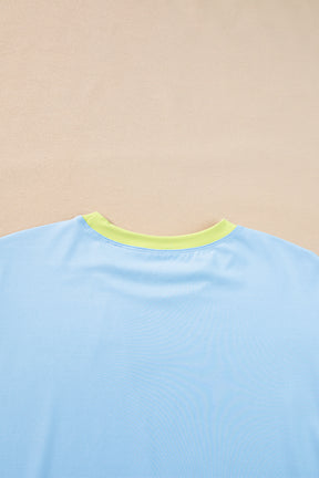 It's A Match Sky Blue Color Block Set