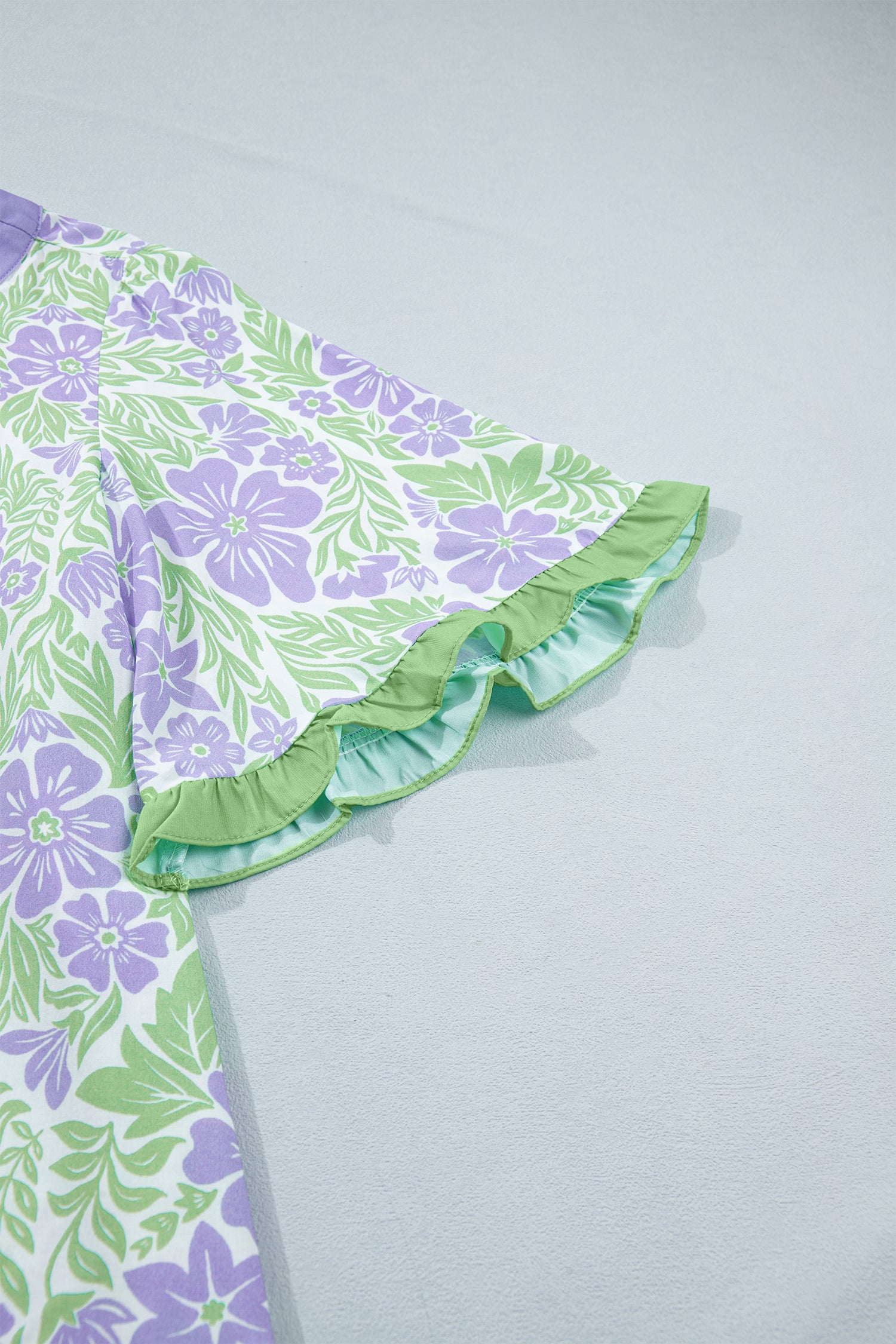 Made You Look Purple Floral Print Top
