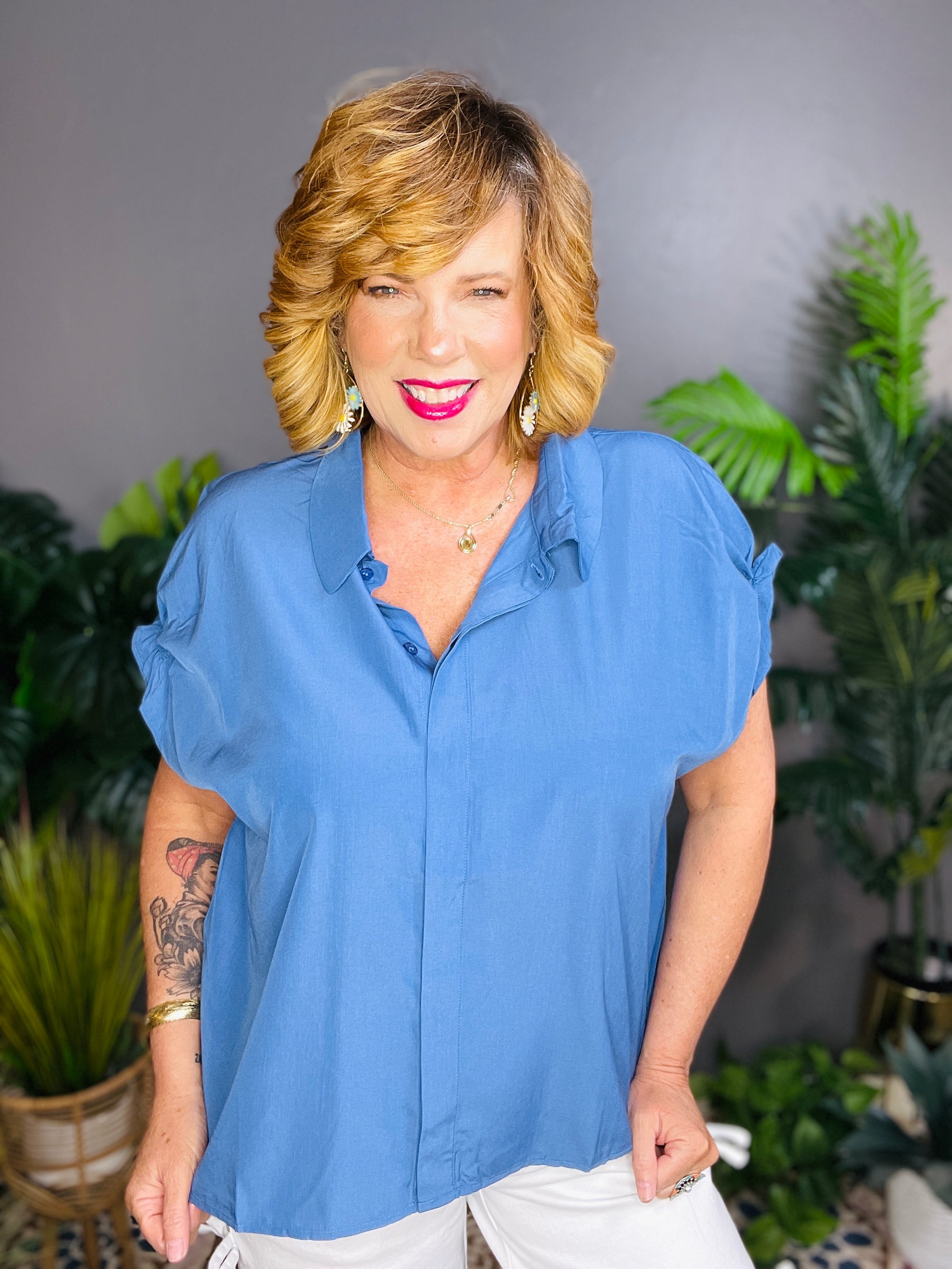 Sweet Serenity Blue Top - S757BL