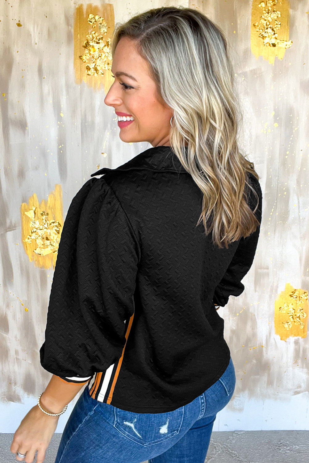 Classic Meets Cute Textured Top