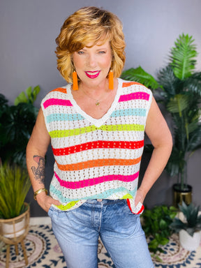 All About Stripes Sweater Top
