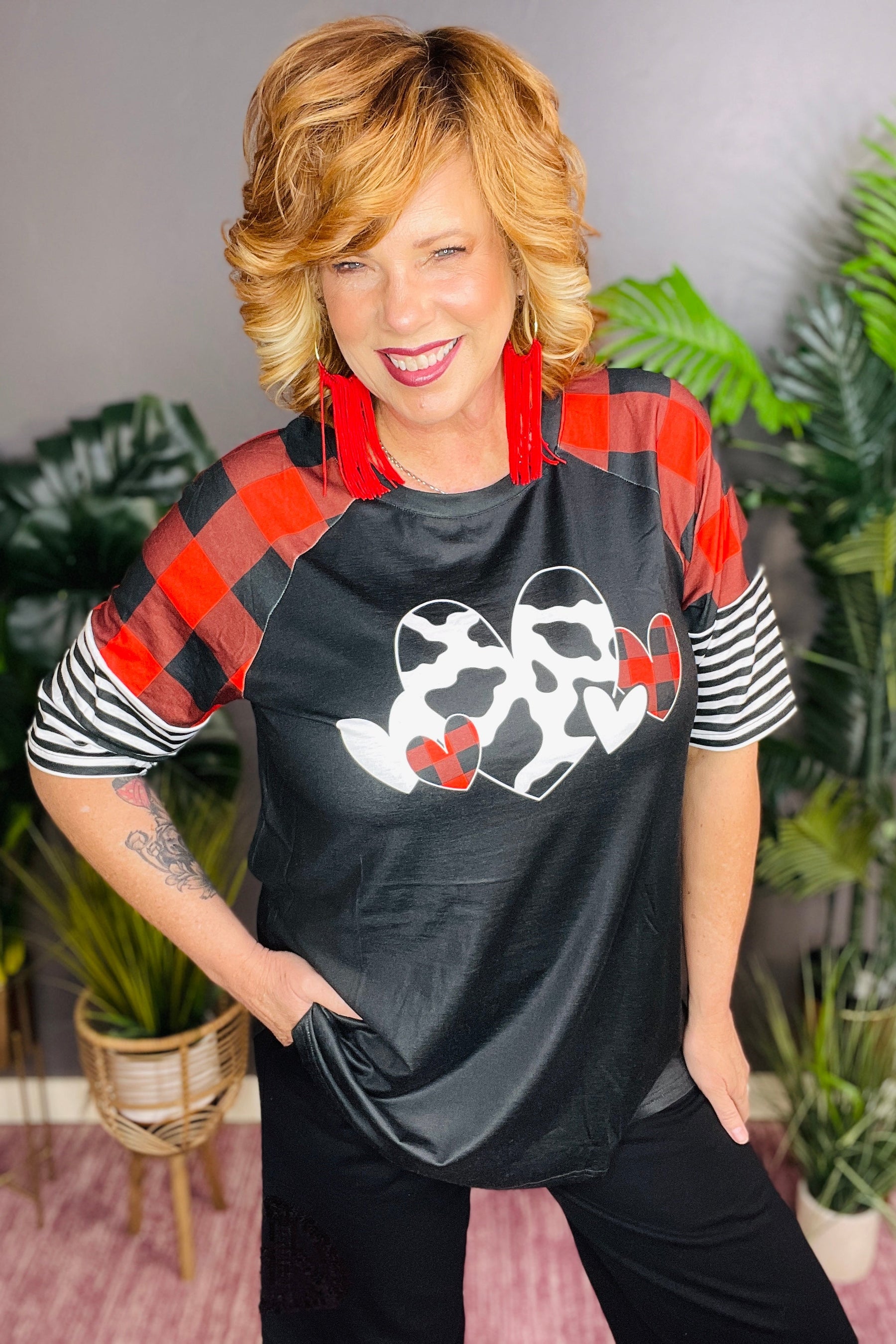 Hearts Full Of Love Top - S235BK