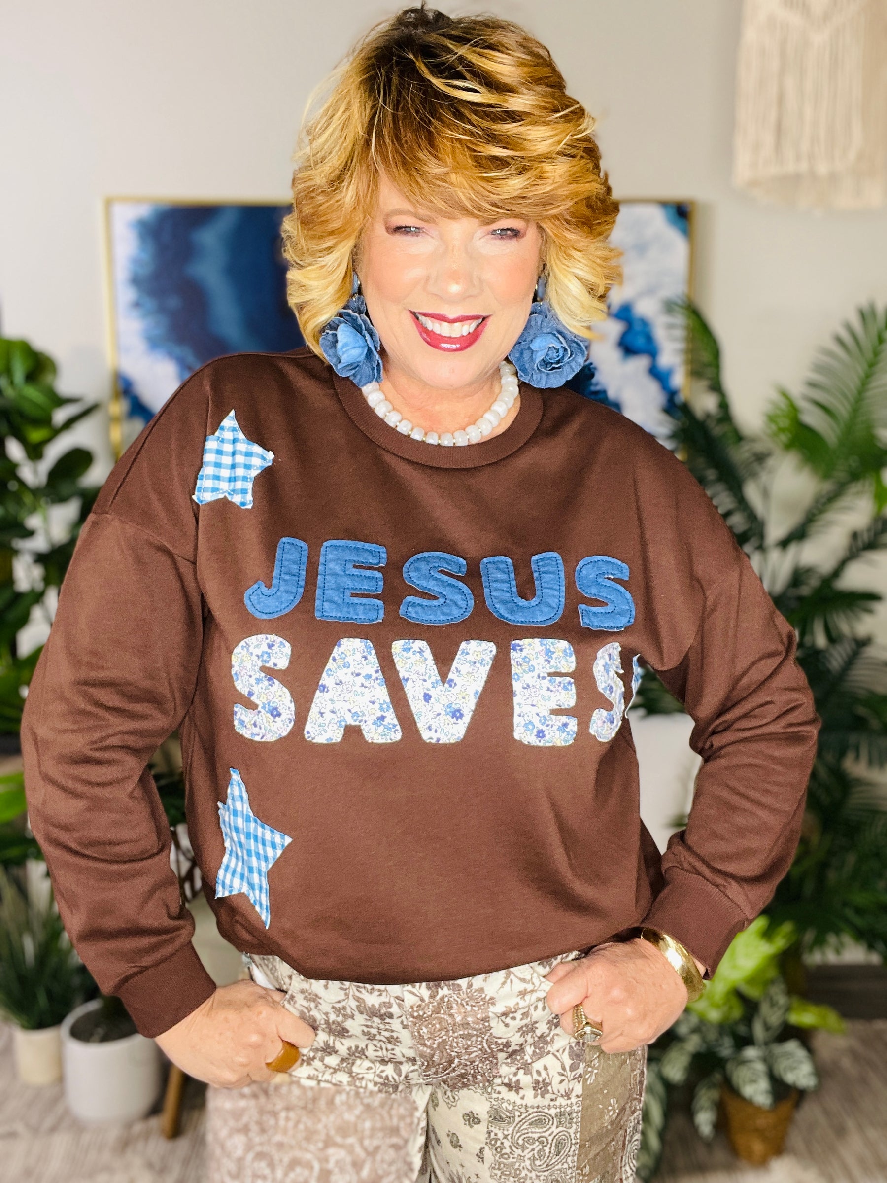 Jesus Saves Sweatshirt (2 Colors)