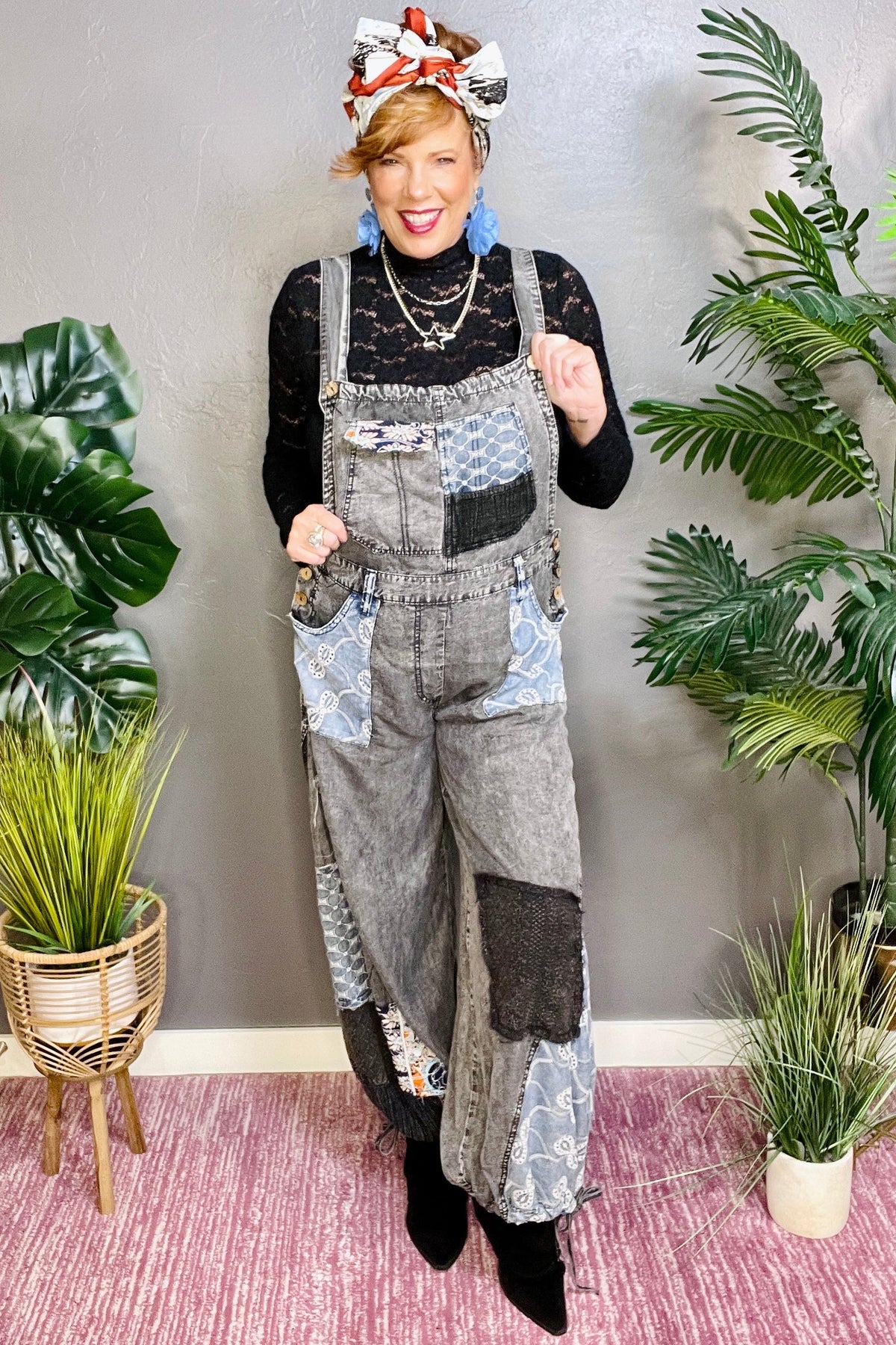Patch It Up Denim Overalls - R002DN