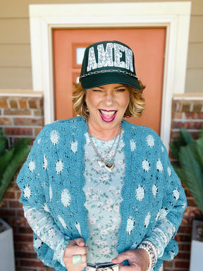 Amen Dark Green Trucker Hat - H002DG