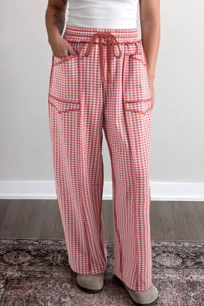Gingham On The Go Pants (2 Colors)
