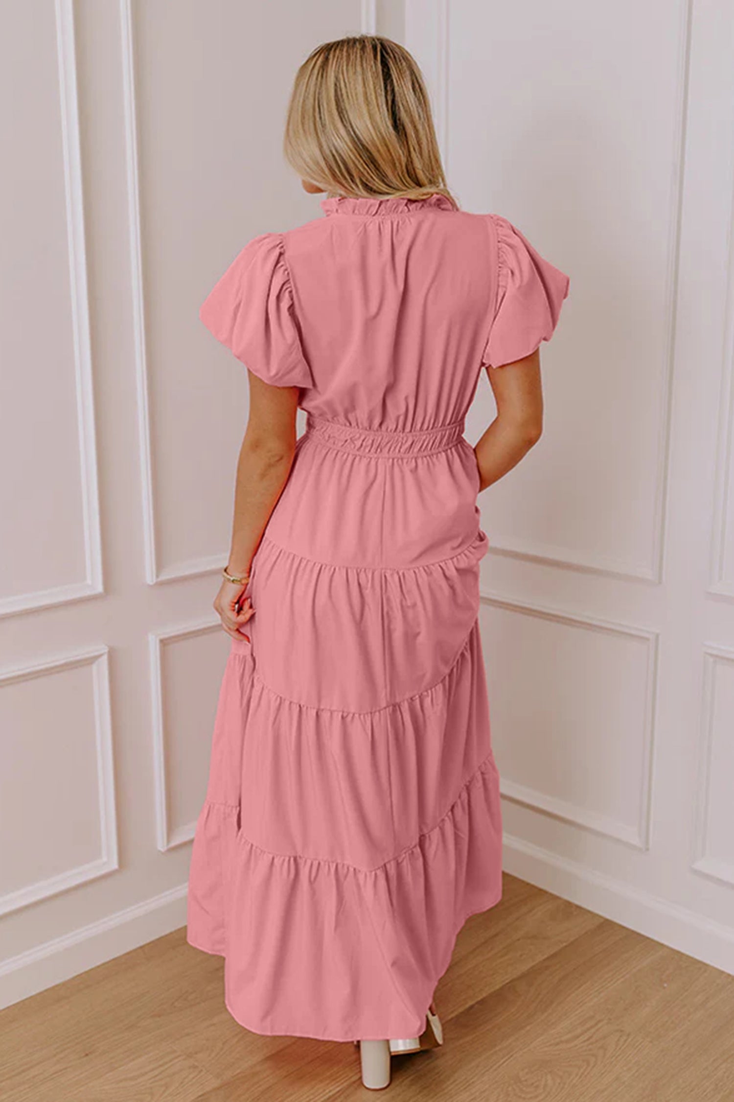 The IT Girl Pink Tiered Maxi Dress