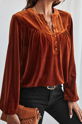 Autumn Luxe Velvet Top