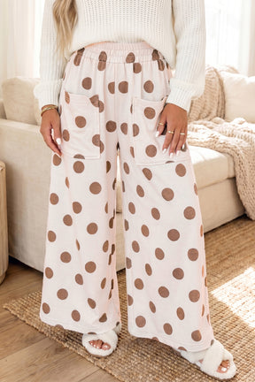 Make Your Mark Polka Dot Wide Leg Pants (4 Colors)