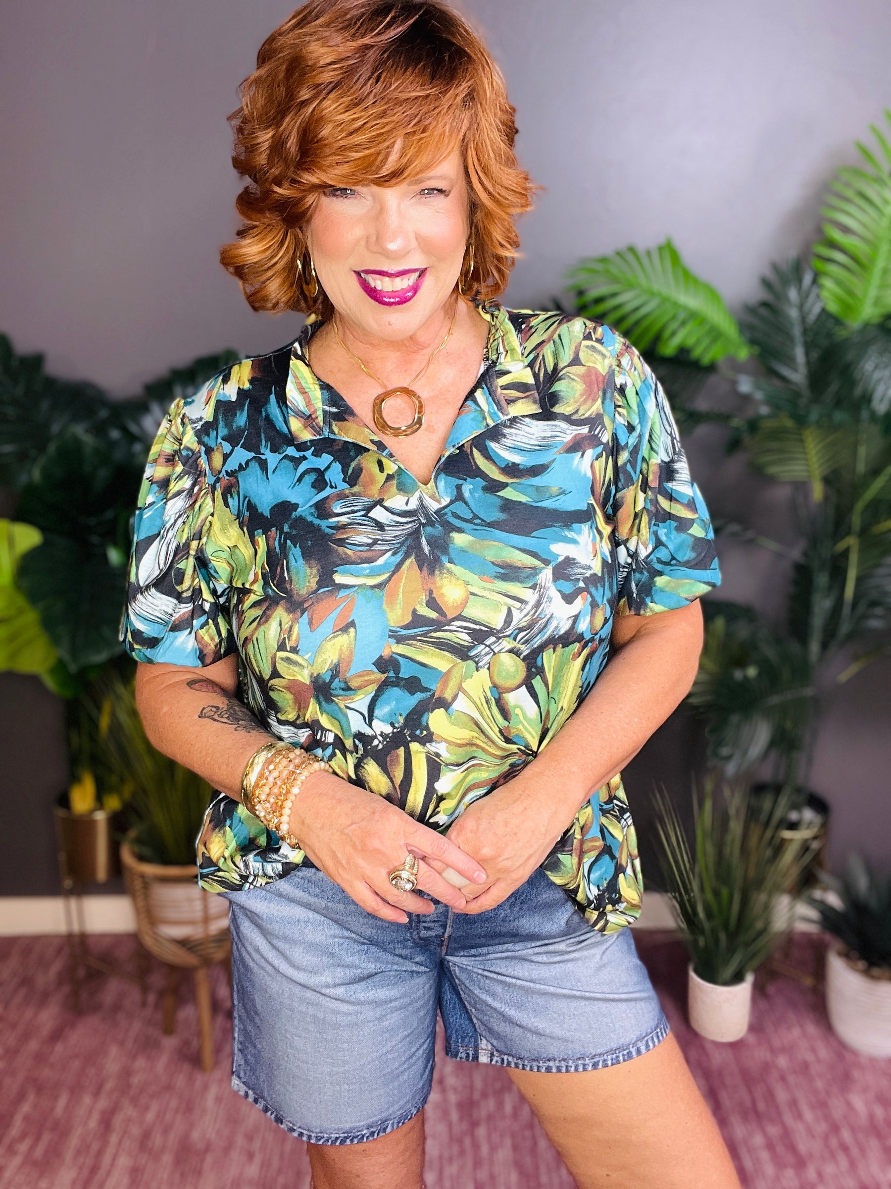 Floral Fever Top - S426TQ