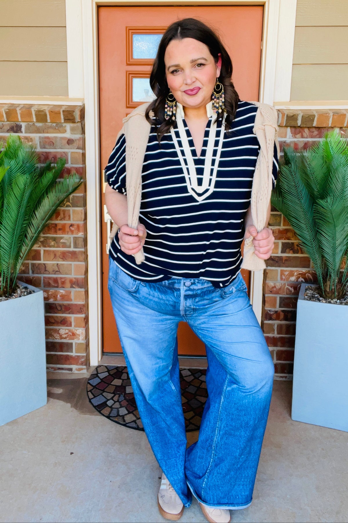 Ready To Sail Away Stripe Dolman Top