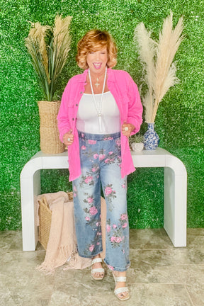 Morning Stroll Floral Print Jeans