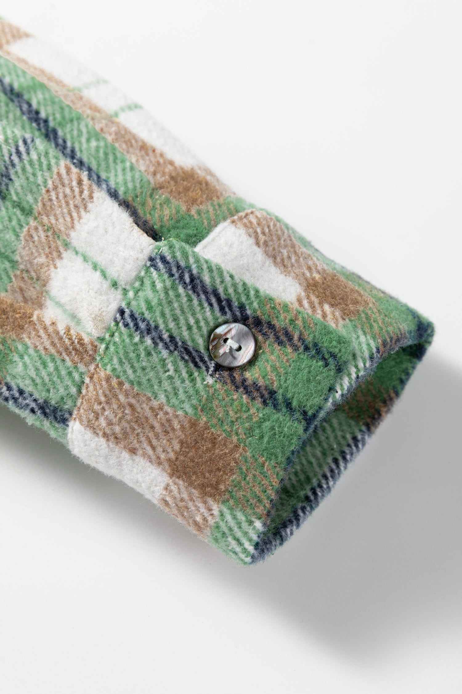 Home Sweet Home Green Plaid Flannel Shacket