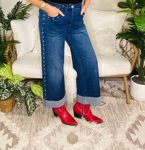 Edge Of Glam Studded Jeans (3 Colors)