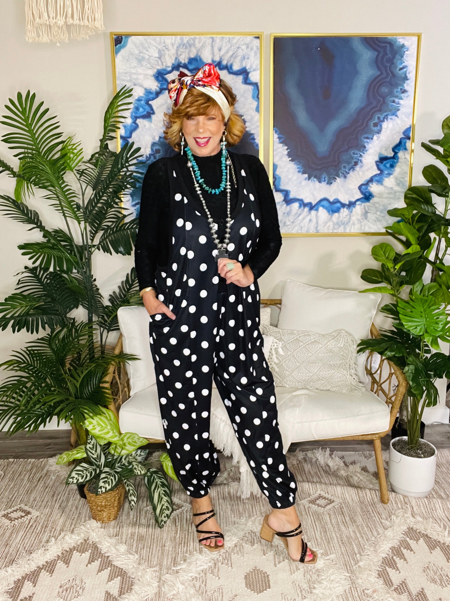 The Dot Factor Jumpsuit - R027BK