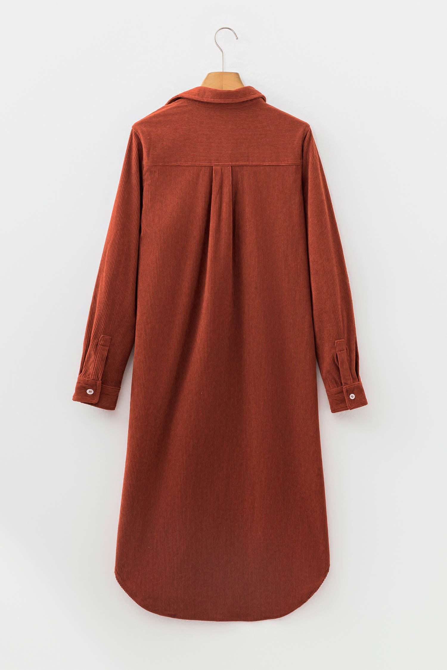 Crisp Autumn Days Corduroy Midi Dress