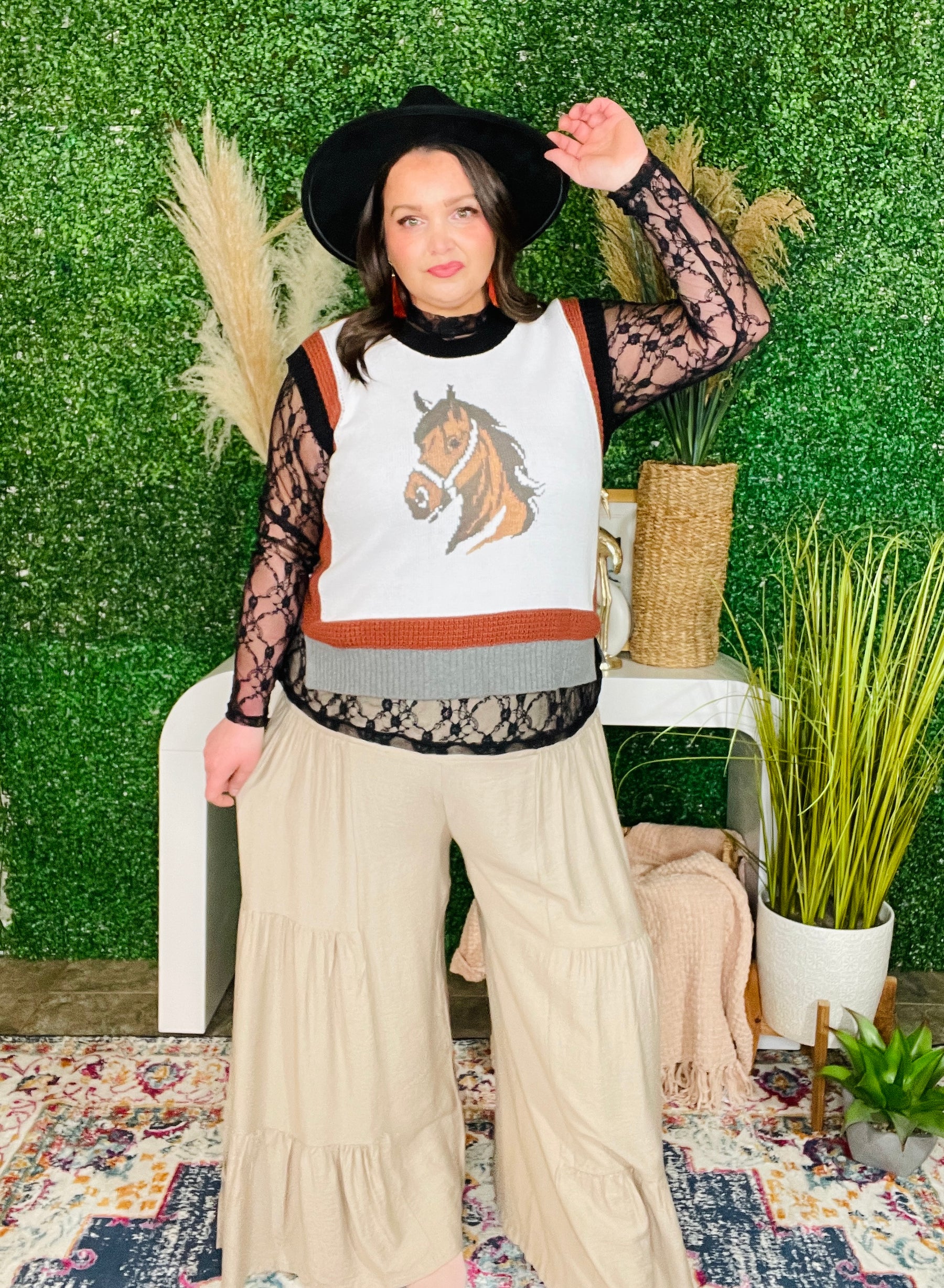 Saddle Up Sister Sweater Vest