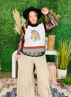 Saddle Up Sister Sweater Vest
