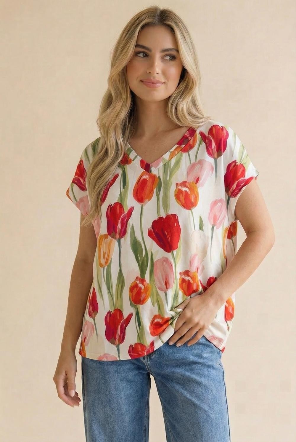 Tiptoe Through The Tulips Top - S726MU