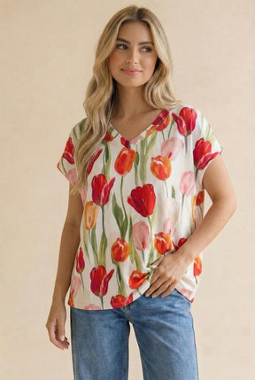 Tiptoe Through The Tulips Top - S726MU