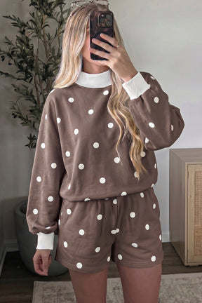Sweet On Spots Top And Short Set (2 Colors)