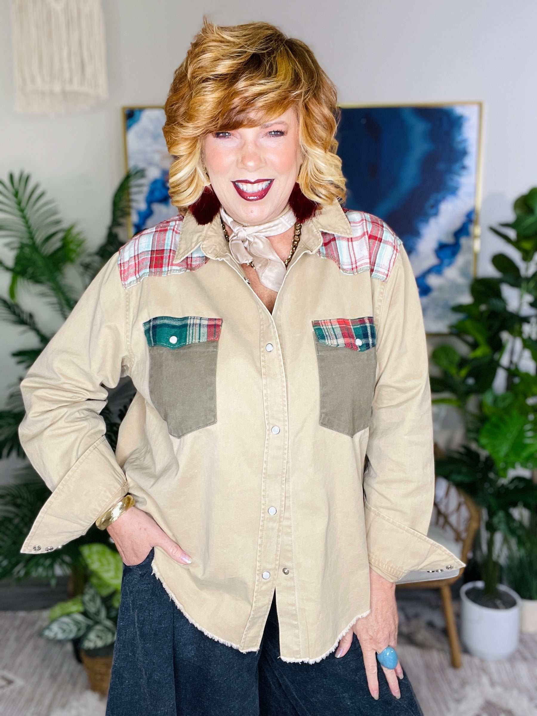Country Roads Shacket - T032CA