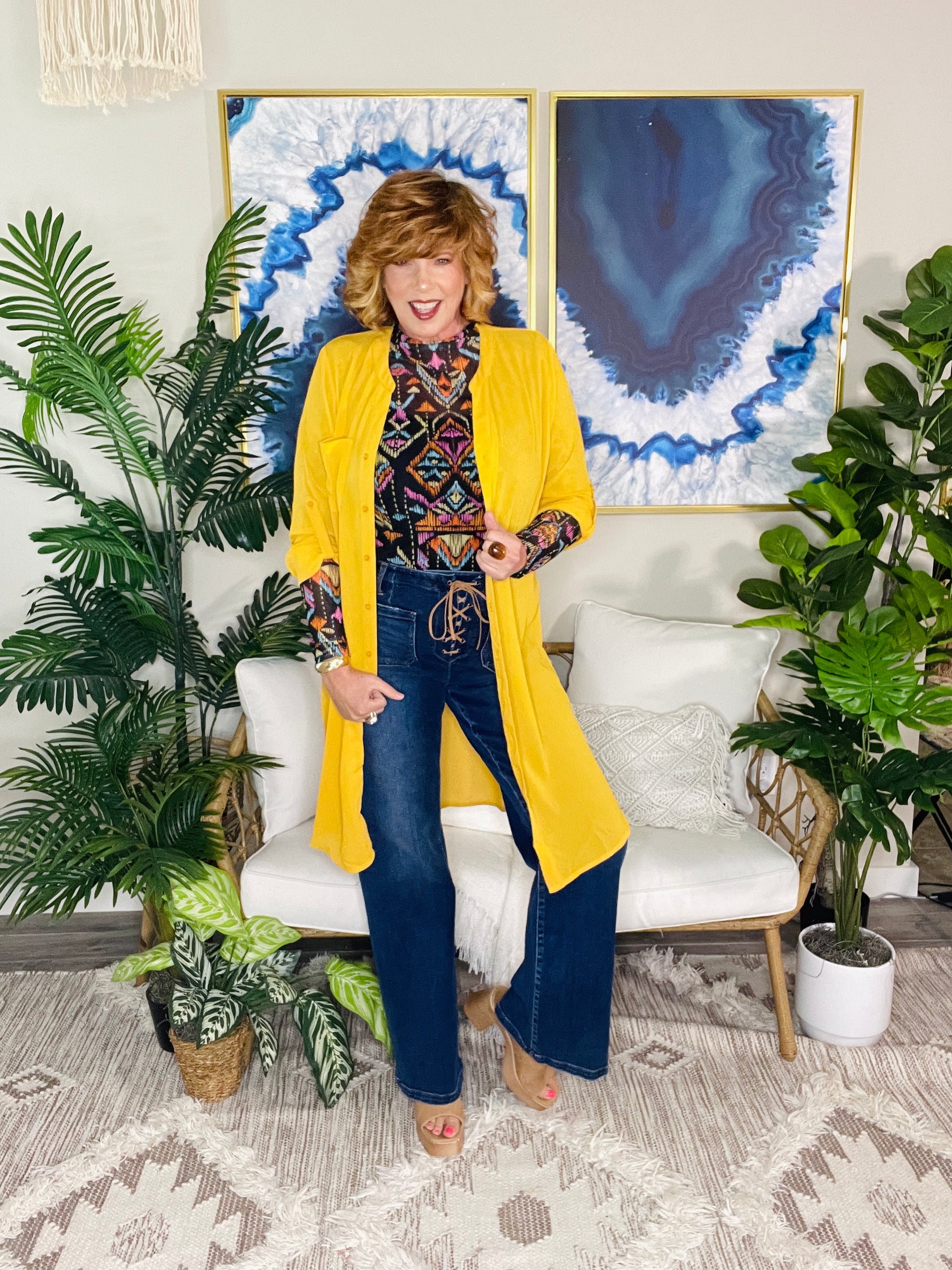 Ray Of Sunshine Mango Long Top - S913MNG