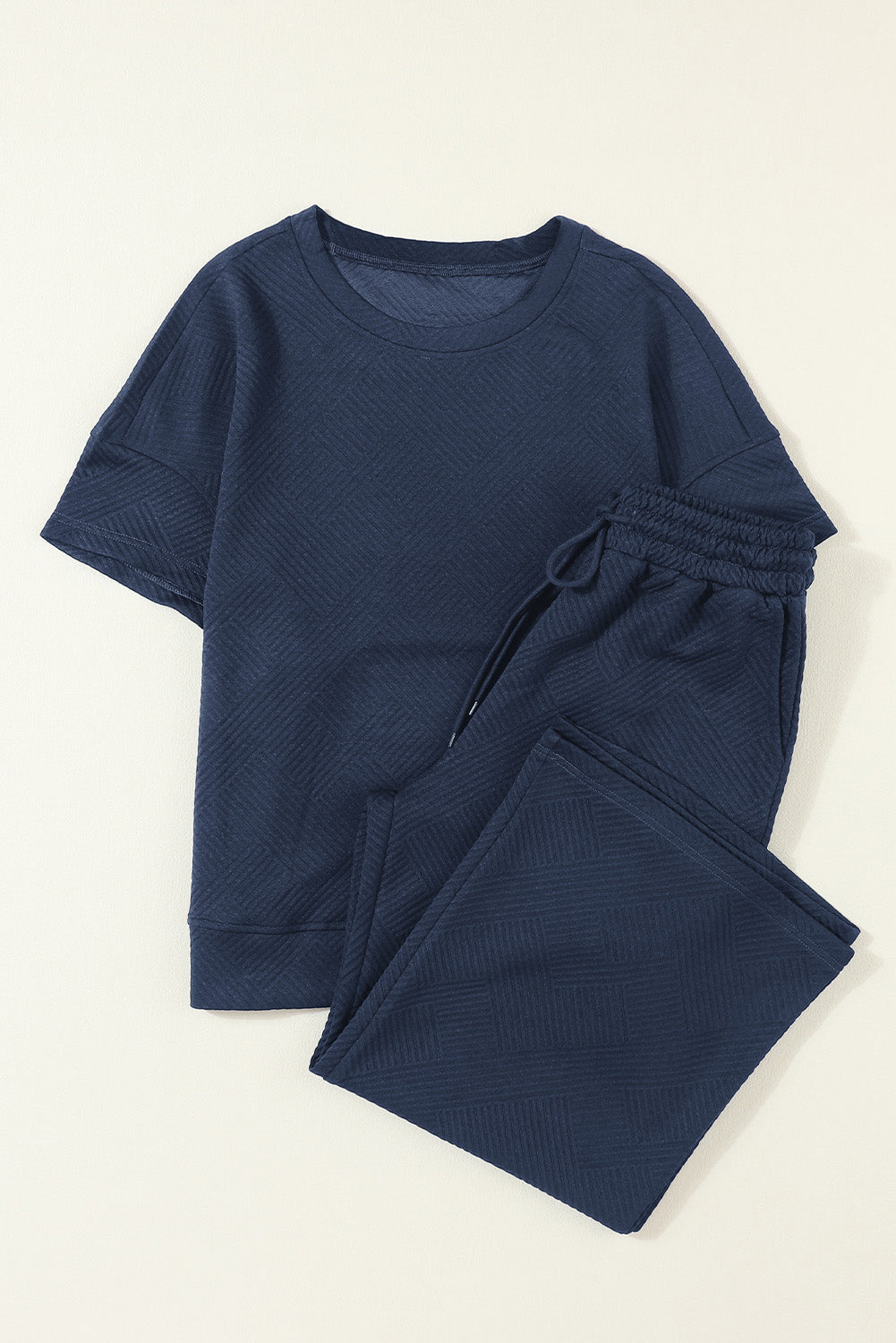 Set Things In Motion Navy Top and Drawstring Pants Set