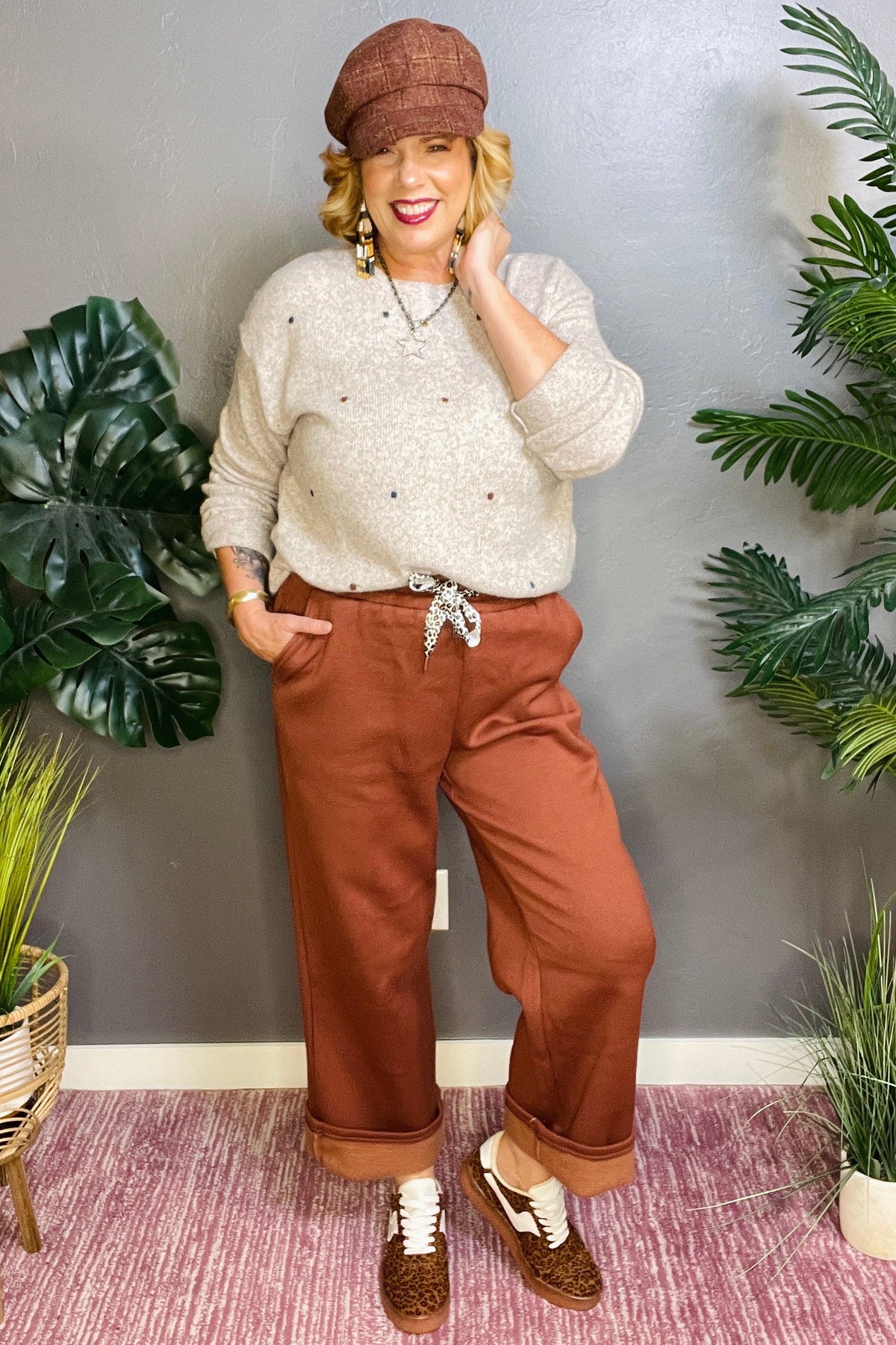 Crisp Cool Morning Shoulder Sweater