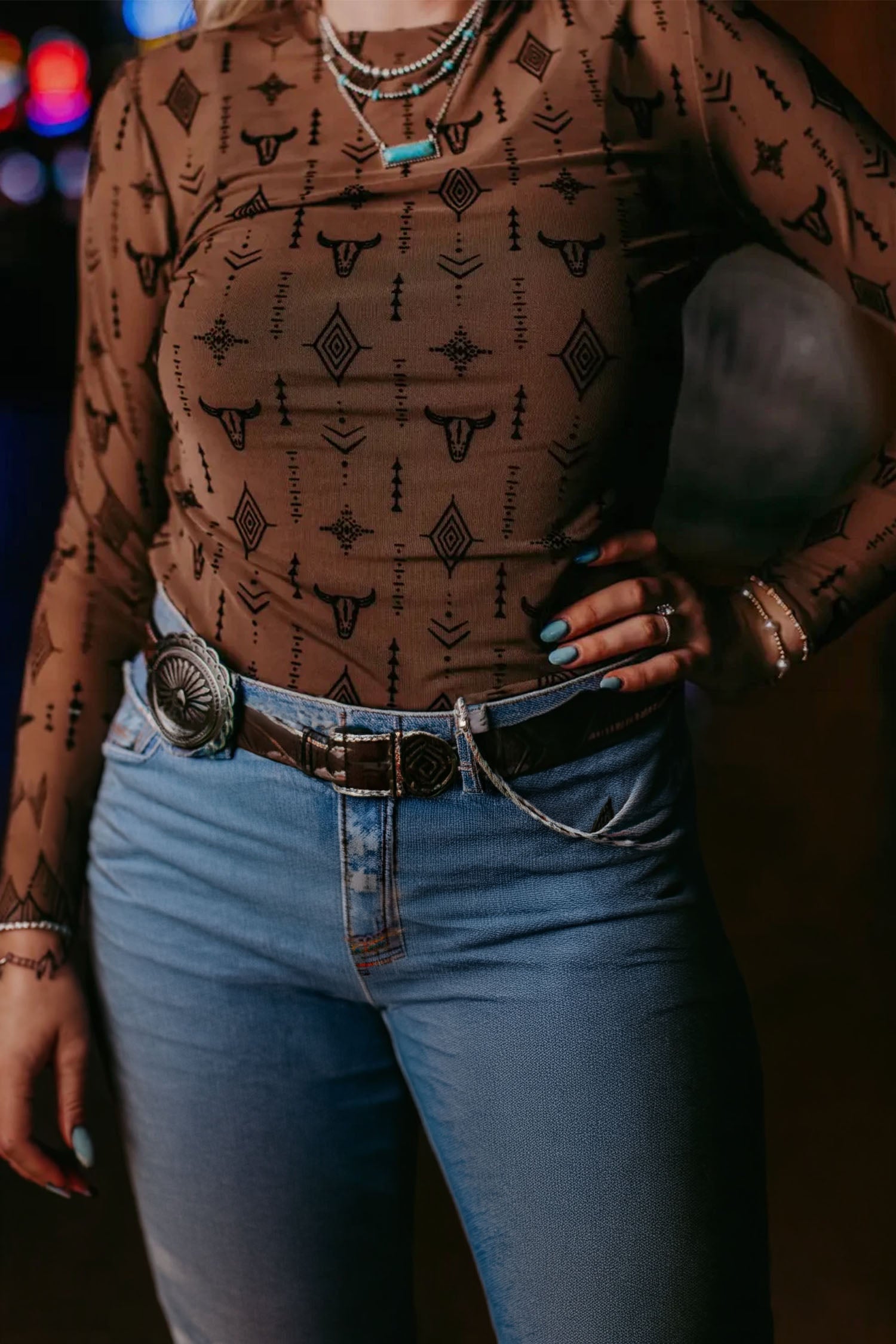 Long Live Cowgirls Mesh Top