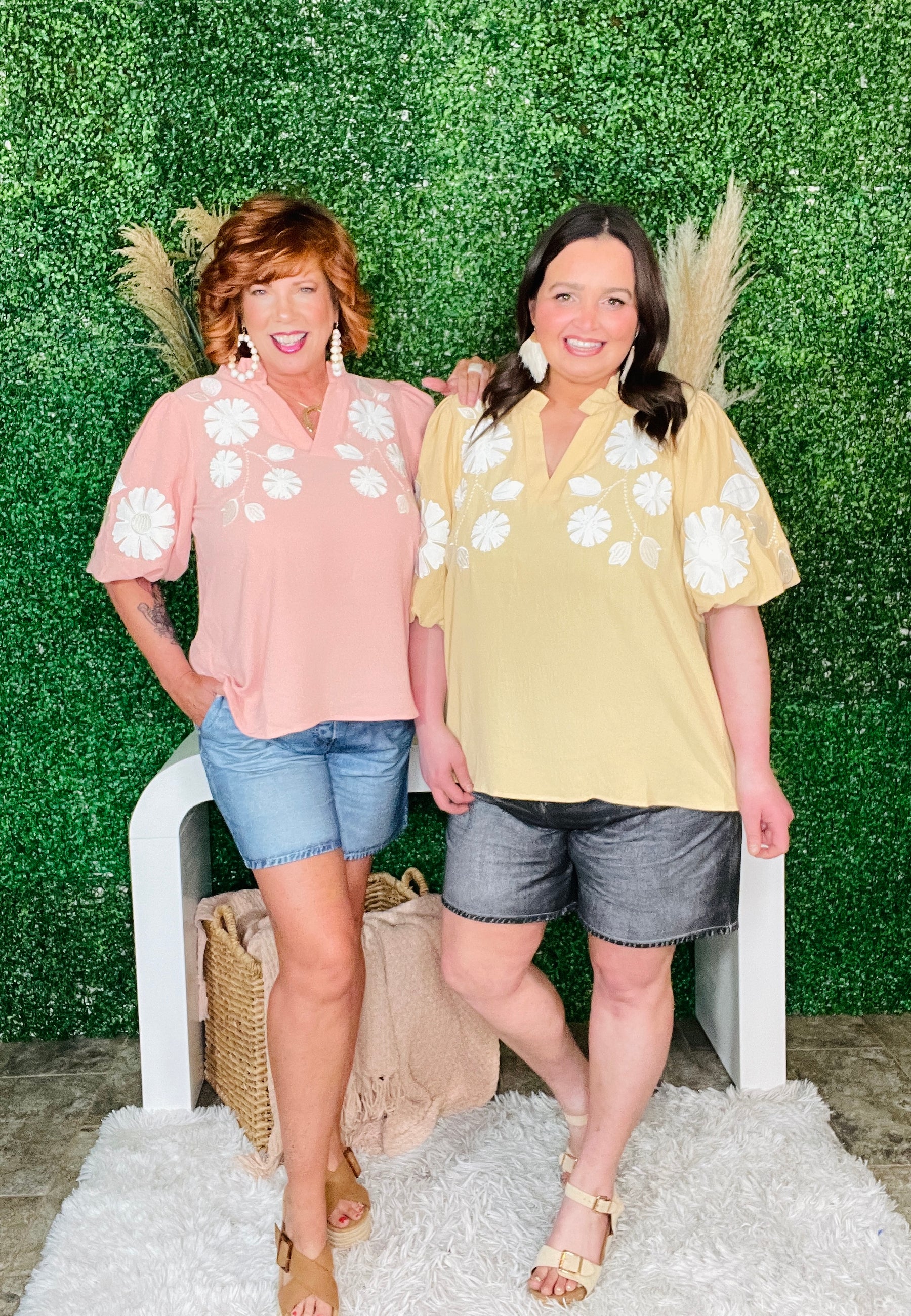Sunday Morning Bloom Custard Top - S420CU