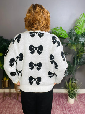 Bow Fancy Sweater (2 Colors)