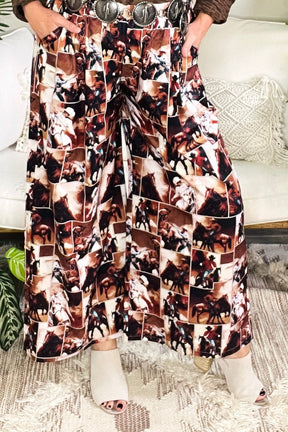 Cowgirl Collage Pants - LW027MU