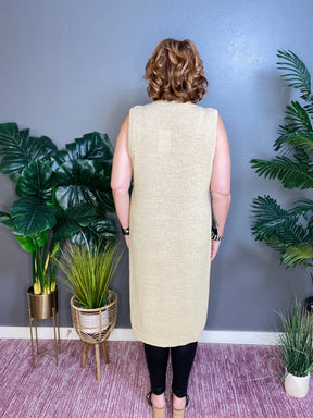 She's A Lady latte Long Sweater - S118LA