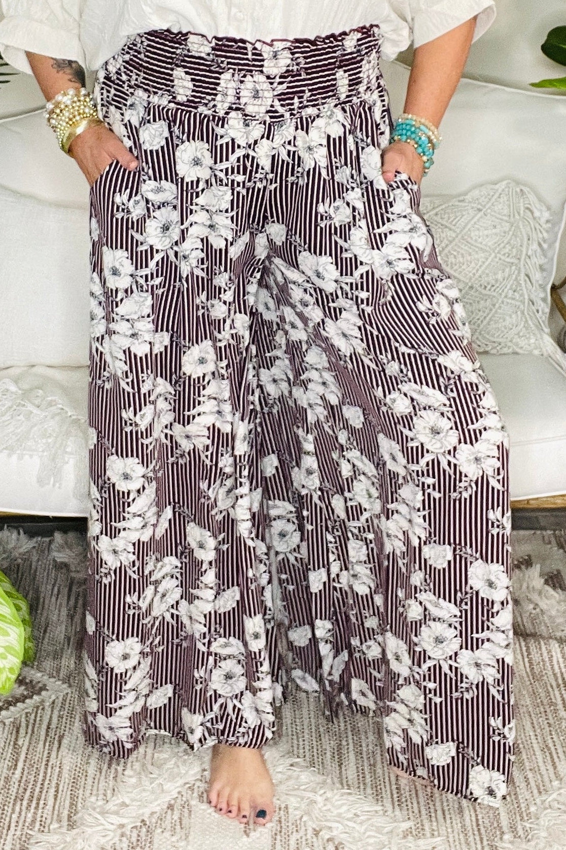 Final Touch Burgundy Pant - P071BU