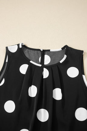 The Sweet Spot Black Polka Dot Top And Pant Set